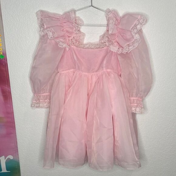 NWT Selkie THE BALLERINA SUGARFRILL DRESS Pink Medium - Picture 2 of 14
